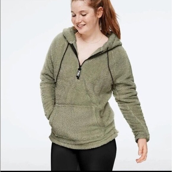 Victoria's Secret PINK Shark Half Zip Hoodie - Picture 1 of 8